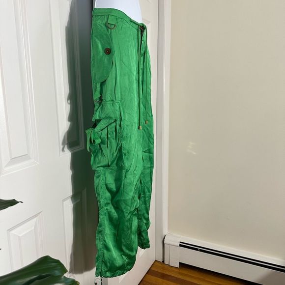 Anthropologie x Love The Label Avril Silky Cargo Pants - Picture 5 of 8